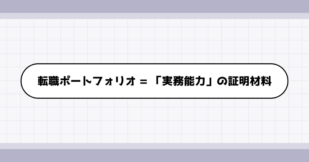 転職ポートフォリオが必要な理由